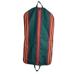 Boho Retro Hanging Travel Garment Bag Green Jamaican Inspired Bob Marley
